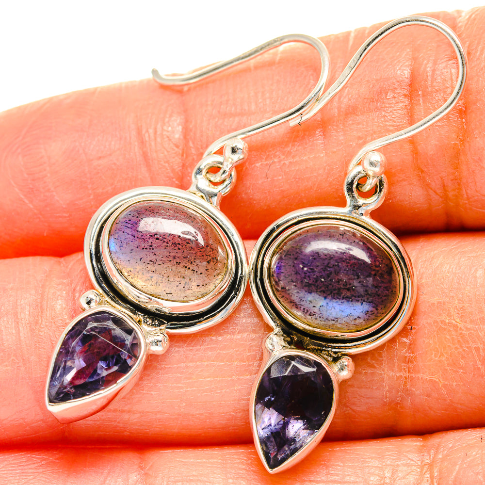 Labradorite Earrings handcrafted by Ana Silver Co - EARR425049