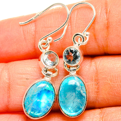 Rainbow Moonstone Earrings handcrafted by Ana Silver Co - EARR425051