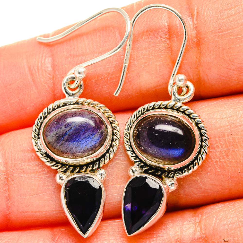 Labradorite Earrings handcrafted by Ana Silver Co - EARR425055