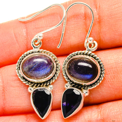 Labradorite Earrings handcrafted by Ana Silver Co - EARR425055