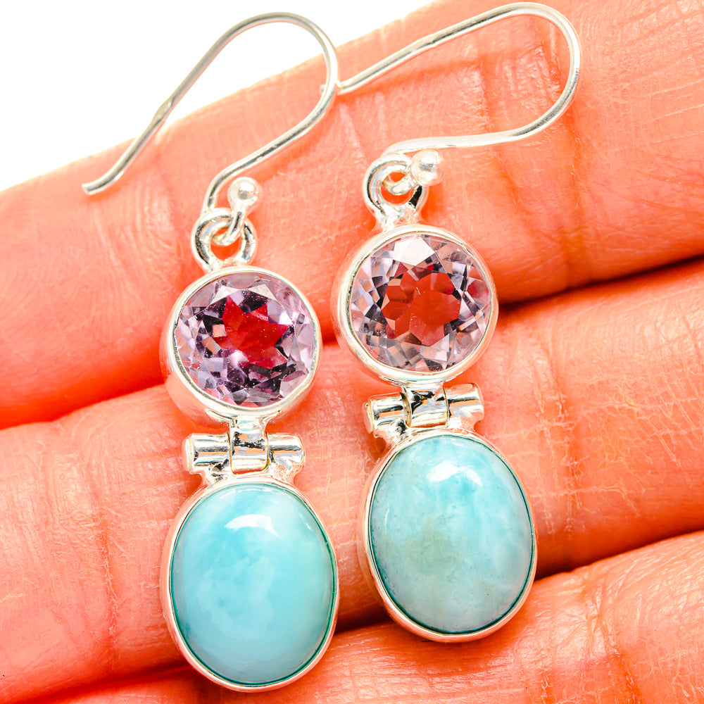 Larimar Earrings handcrafted by Ana Silver Co - EARR425059