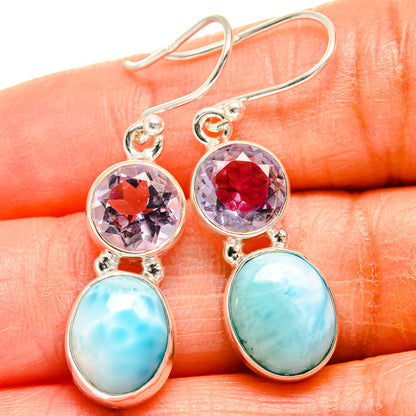 Larimar Earrings handcrafted by Ana Silver Co - EARR425063