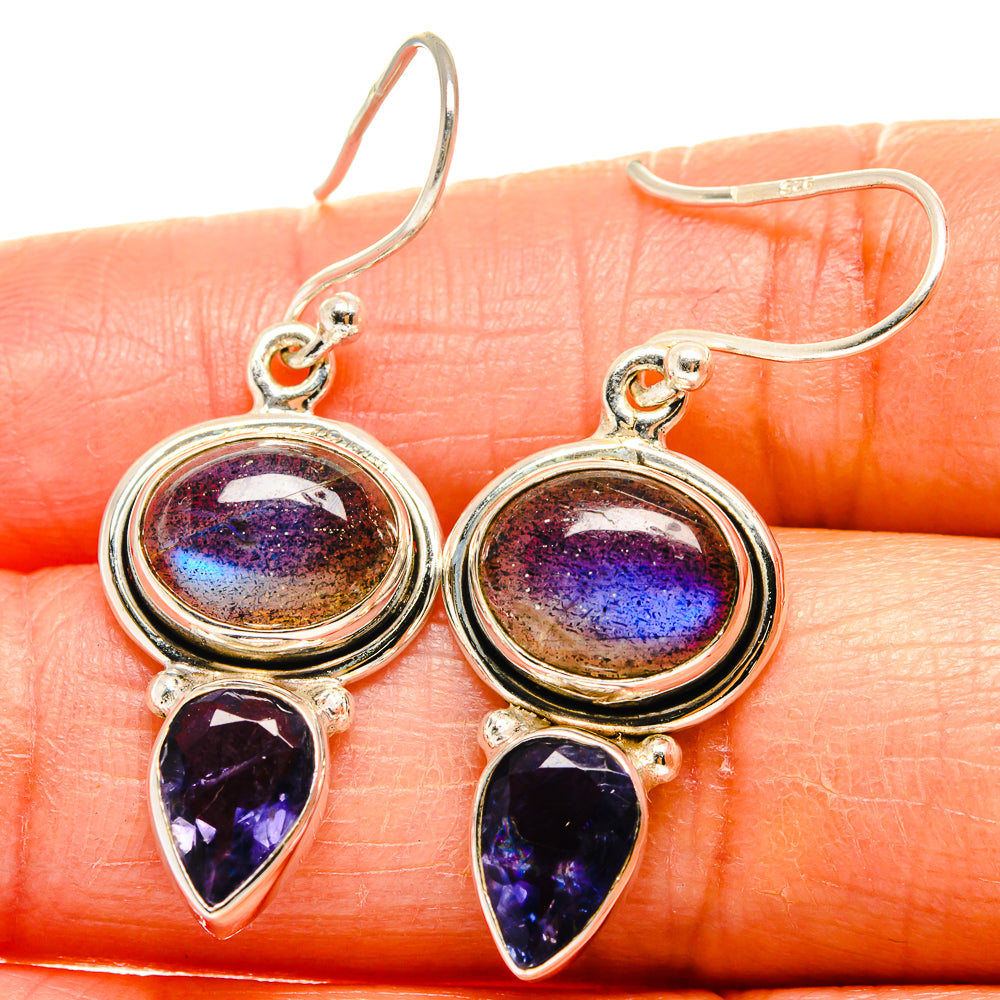 Labradorite Earrings handcrafted by Ana Silver Co - EARR425074