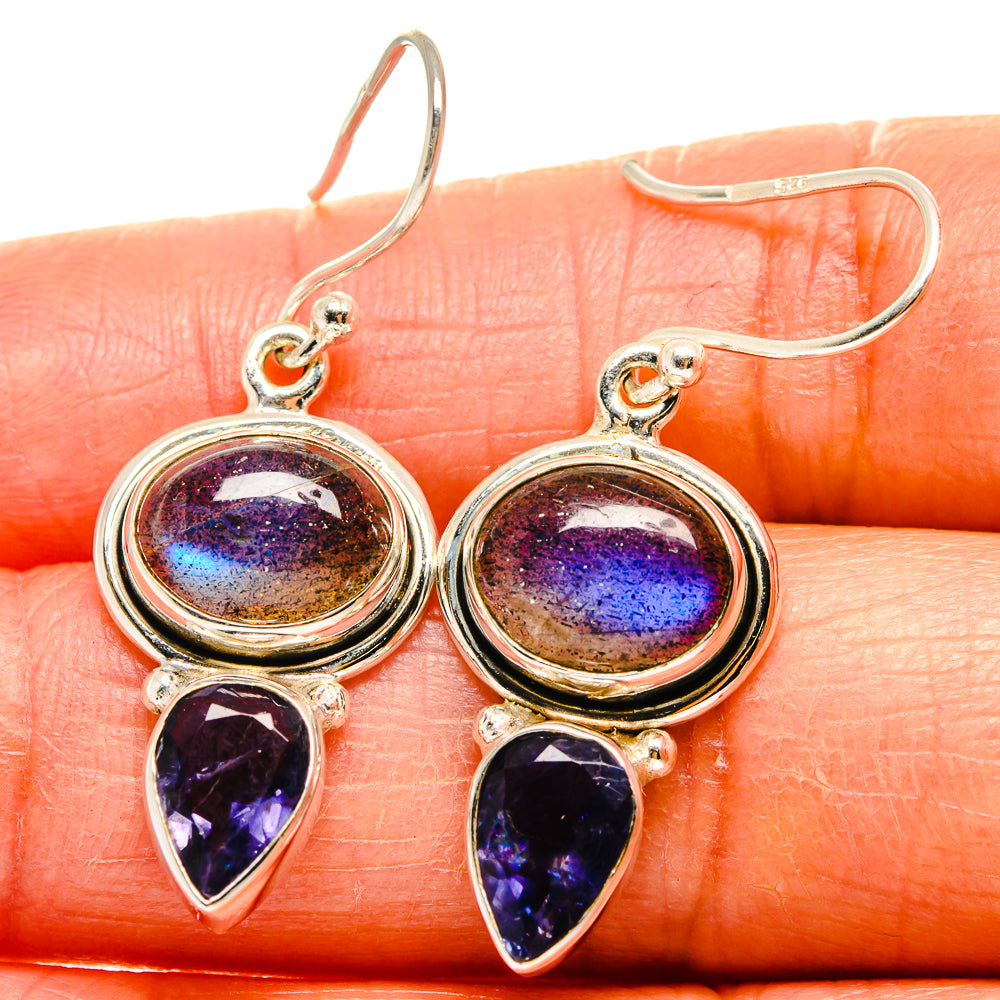 Labradorite Earrings handcrafted by Ana Silver Co - EARR425075