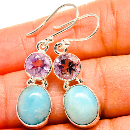 Larimar Earrings handcrafted by Ana Silver Co - EARR425077