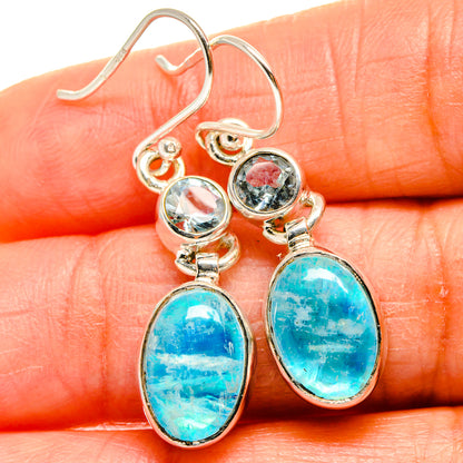 Rainbow Moonstone Earrings handcrafted by Ana Silver Co - EARR425089