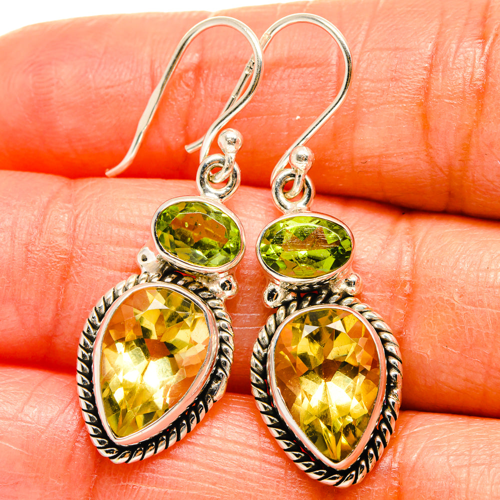 Citrine Earrings handcrafted by Ana Silver Co - EARR425099