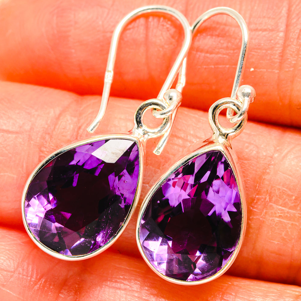 Amethyst Earrings handcrafted by Ana Silver Co - EARR425100