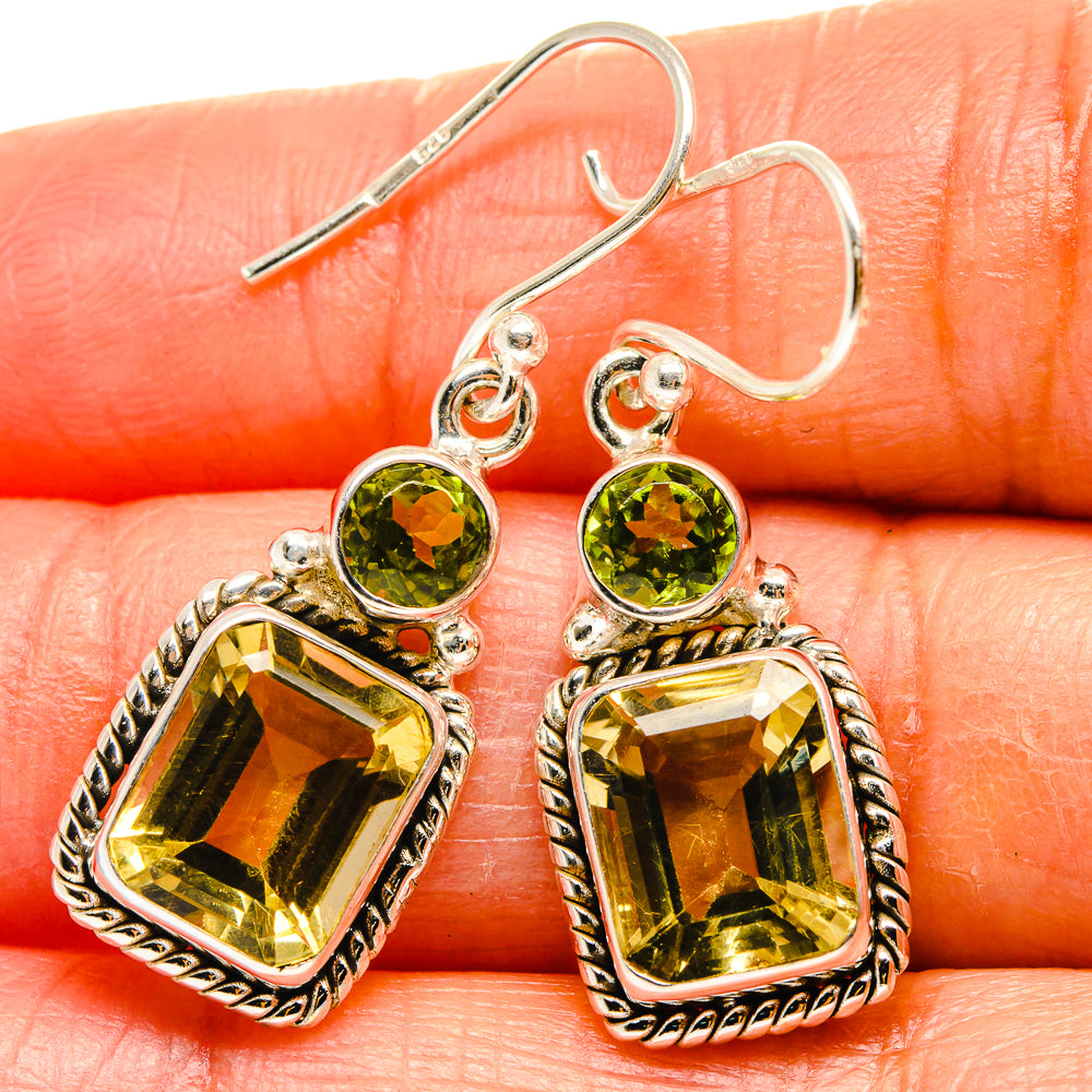 Citrine Earrings handcrafted by Ana Silver Co - EARR425101