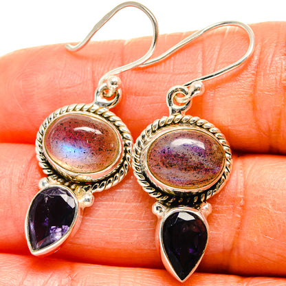 Labradorite Earrings handcrafted by Ana Silver Co - EARR425103