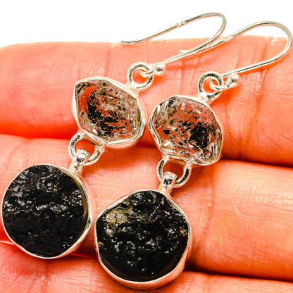 Tektite Earrings handcrafted by Ana Silver Co - EARR425107