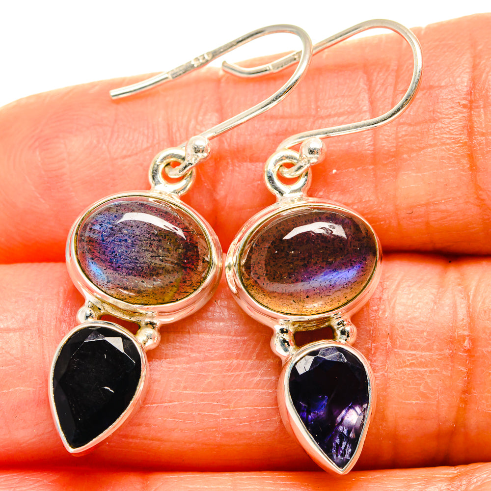 Labradorite Earrings handcrafted by Ana Silver Co - EARR425108