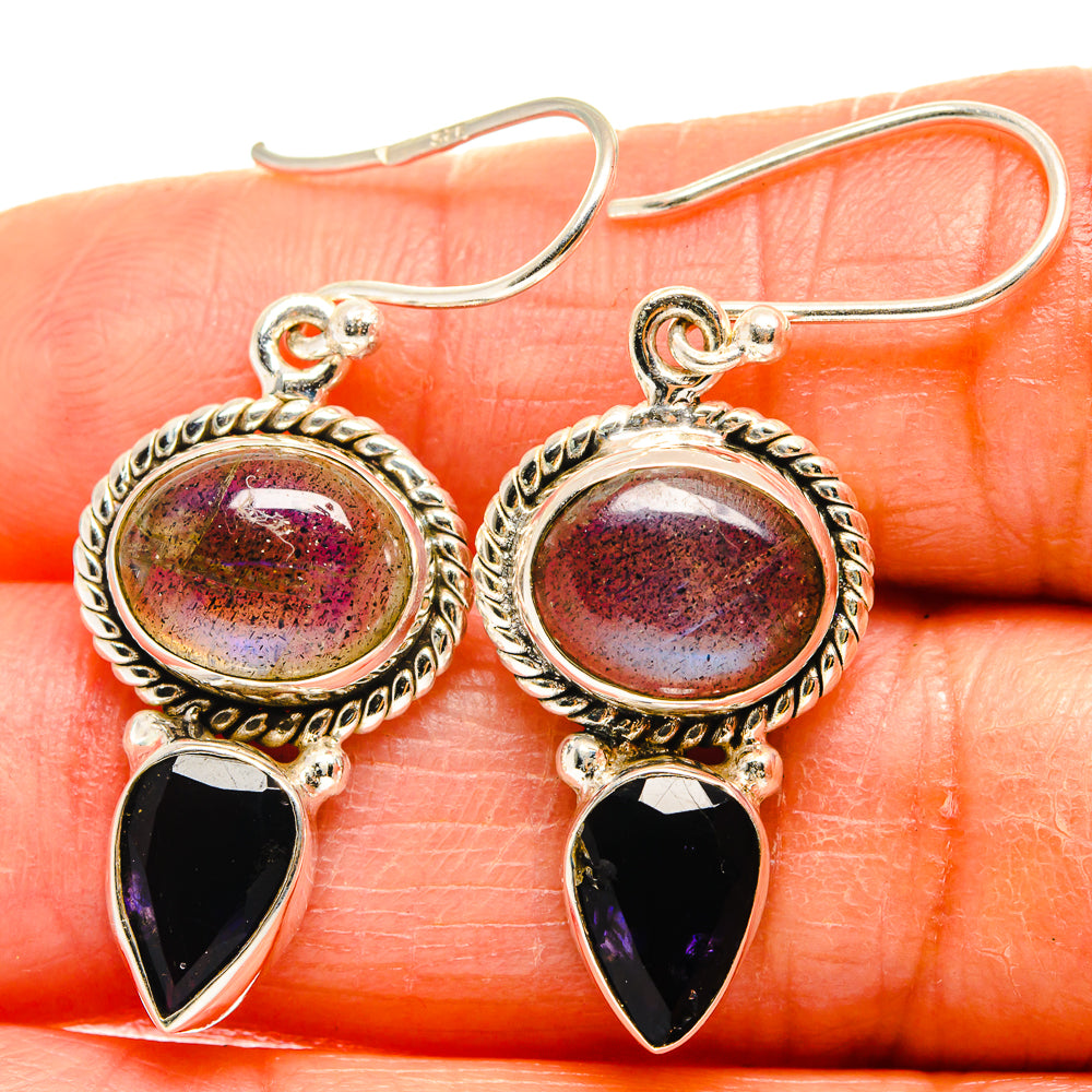 Labradorite Earrings handcrafted by Ana Silver Co - EARR425112