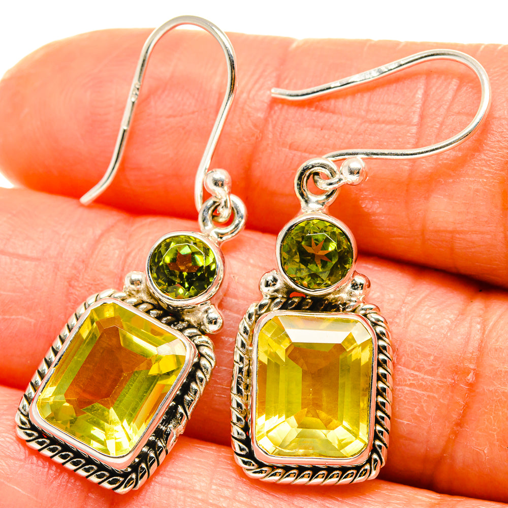 Citrine Earrings handcrafted by Ana Silver Co - EARR425118