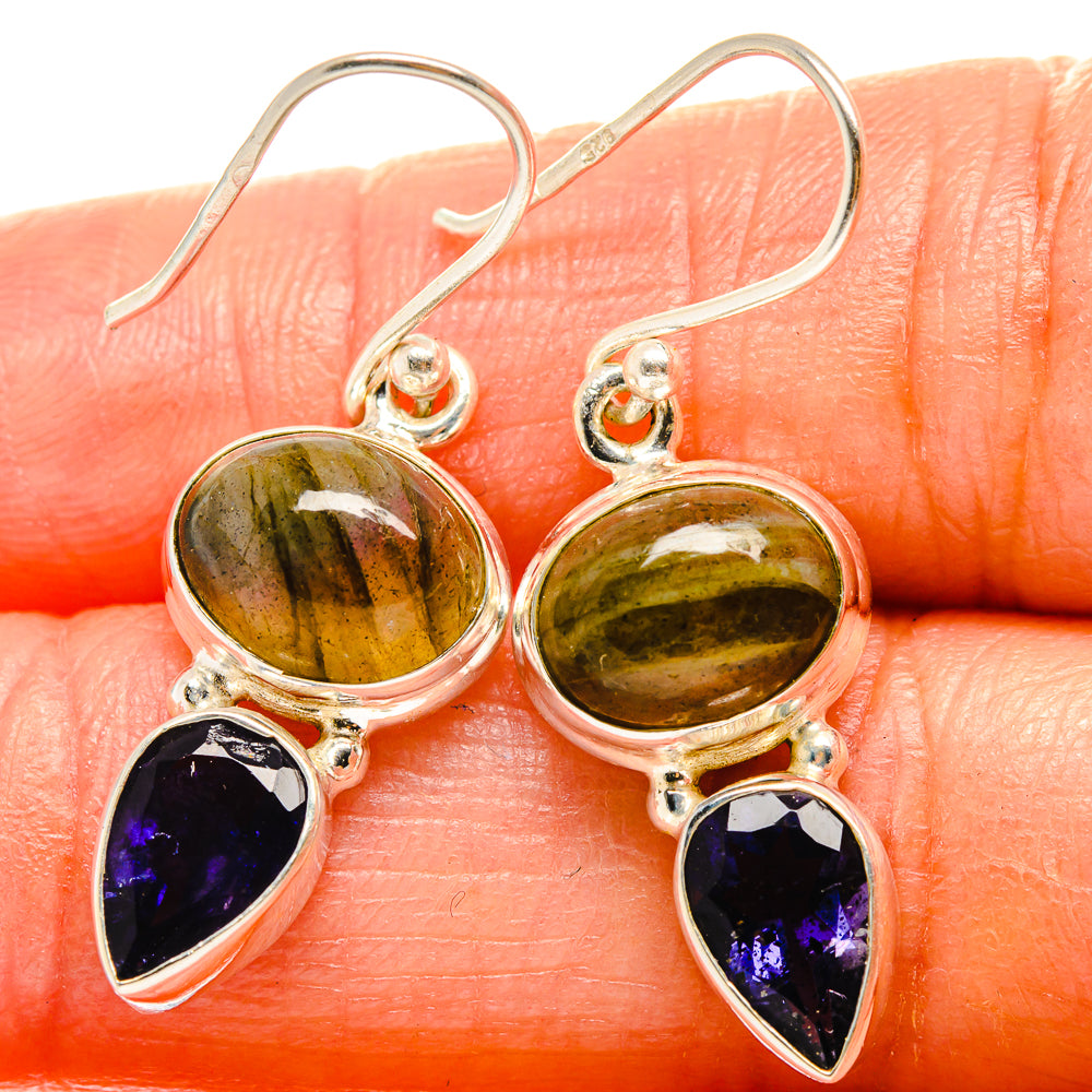Labradorite Earrings handcrafted by Ana Silver Co - EARR425128