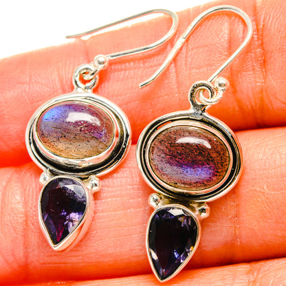 Labradorite Earrings handcrafted by Ana Silver Co - EARR425135