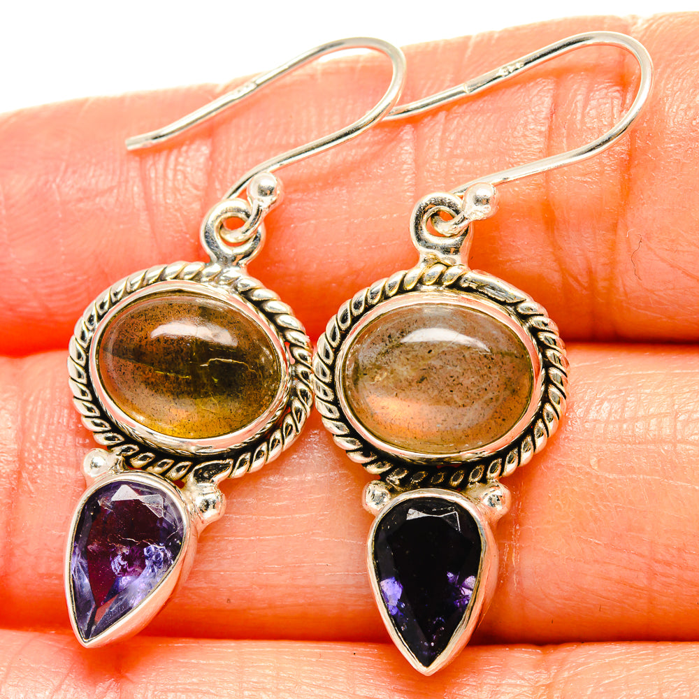 Labradorite Earrings handcrafted by Ana Silver Co - EARR425147