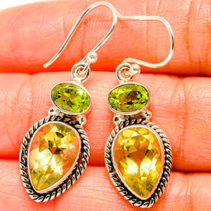 Citrine Earrings handcrafted by Ana Silver Co - EARR425149