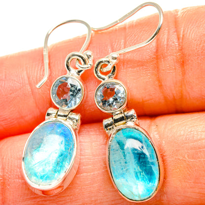 Rainbow Moonstone Earrings handcrafted by Ana Silver Co - EARR425154