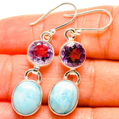 Larimar Earrings handcrafted by Ana Silver Co - EARR425159