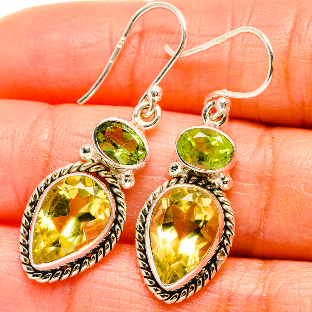 Citrine Earrings handcrafted by Ana Silver Co - EARR425165