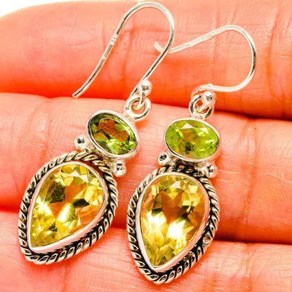 Citrine Earrings handcrafted by Ana Silver Co - EARR425165