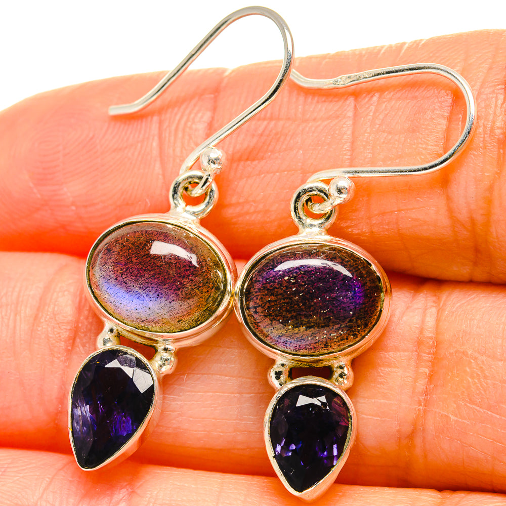 Labradorite Earrings handcrafted by Ana Silver Co - EARR425176