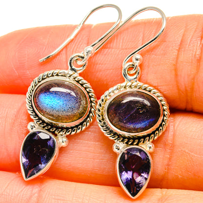 Labradorite Earrings handcrafted by Ana Silver Co - EARR425178