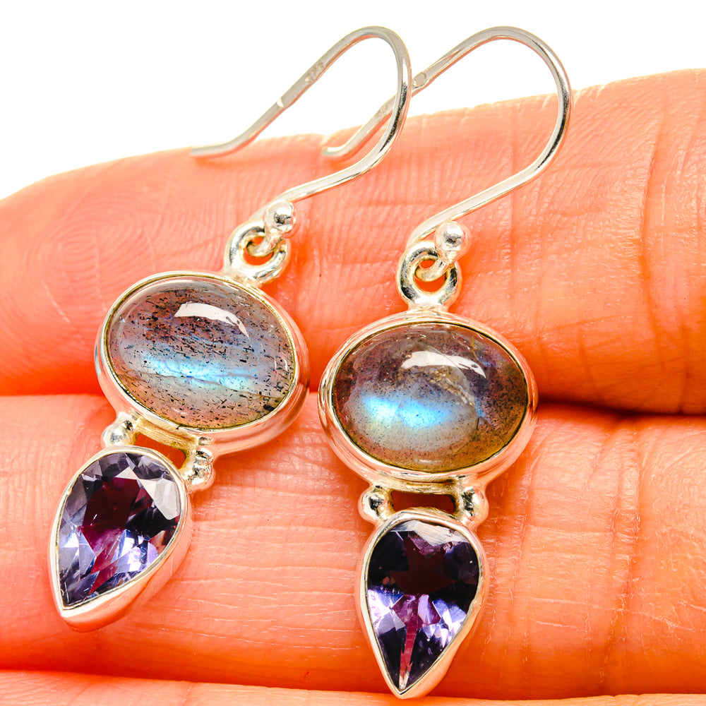 Labradorite Earrings handcrafted by Ana Silver Co - EARR425180