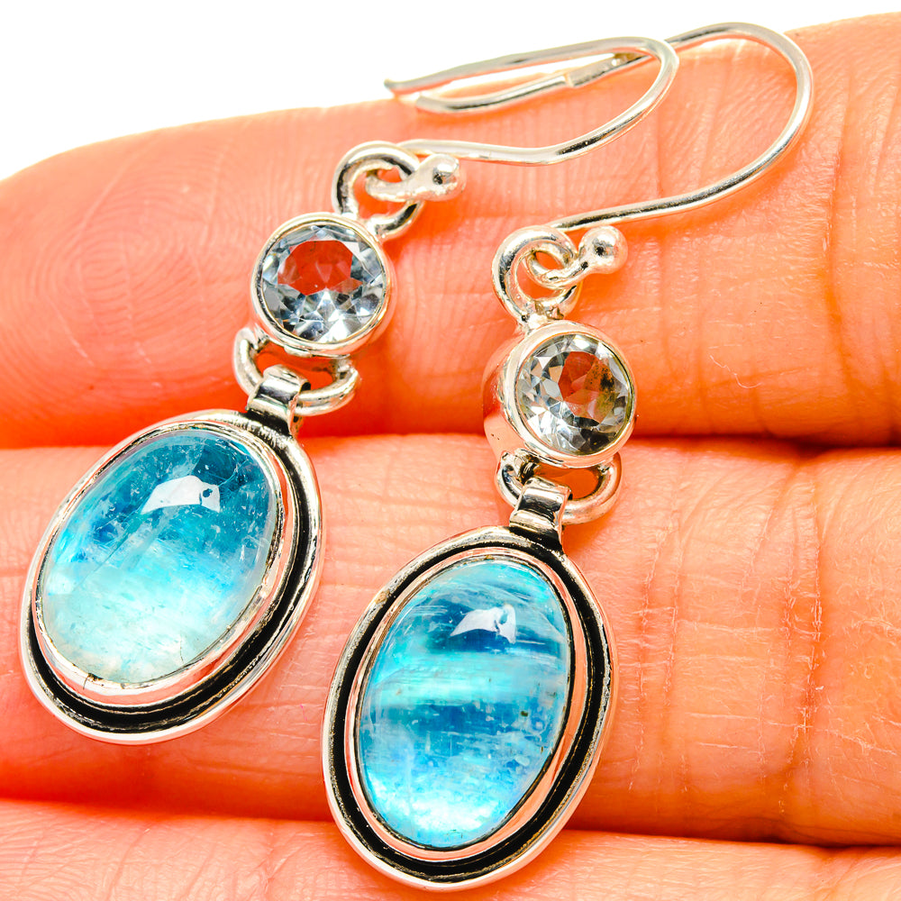 Rainbow Moonstone Earrings handcrafted by Ana Silver Co - EARR425192