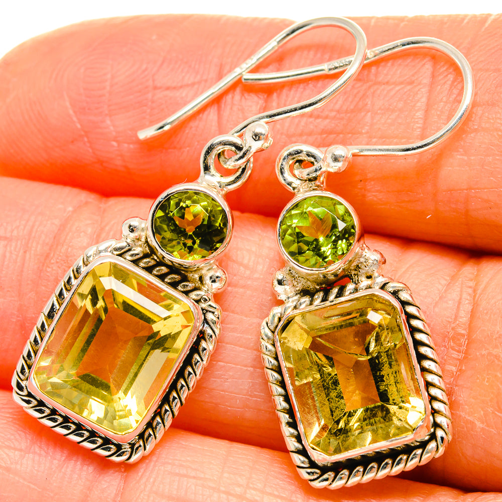 Citrine Earrings handcrafted by Ana Silver Co - EARR425196