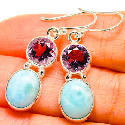 Larimar Earrings handcrafted by Ana Silver Co - EARR425199