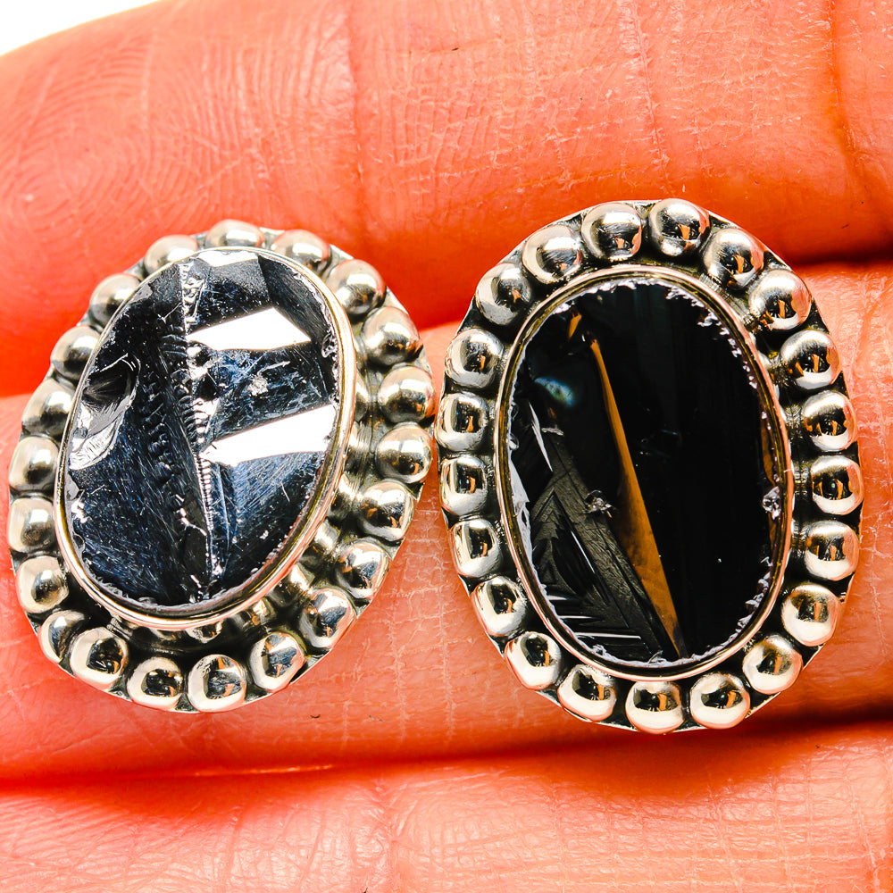 Shungite Earrings handcrafted by Ana Silver Co - EARR425205