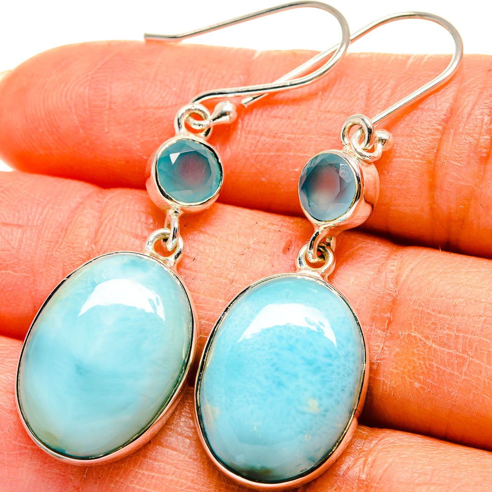 Larimar Earrings handcrafted by Ana Silver Co - EARR425220