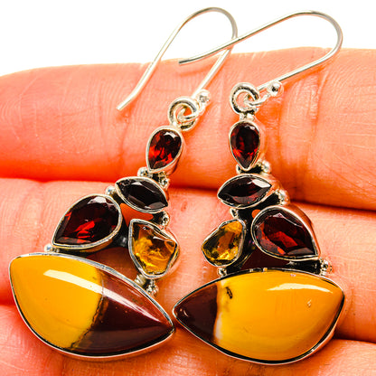 Mookaite Earrings handcrafted by Ana Silver Co - EARR425221