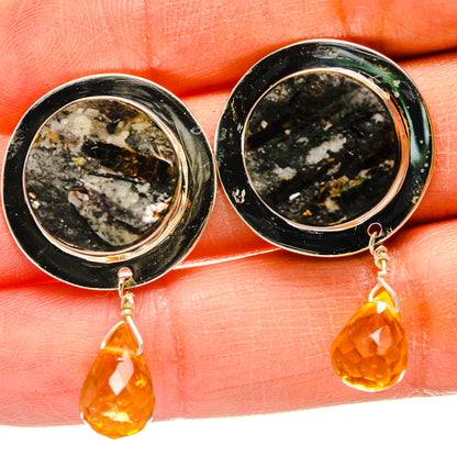 Astrophyllite Earrings handcrafted by Ana Silver Co - EARR425224
