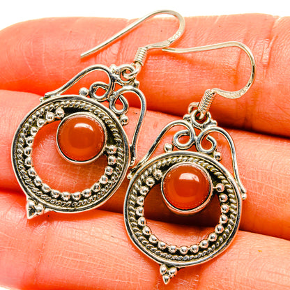 Carnelian Earrings handcrafted by Ana Silver Co - EARR425237