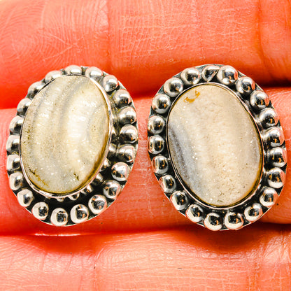 Desert Druzy Earrings handcrafted by Ana Silver Co - EARR425239