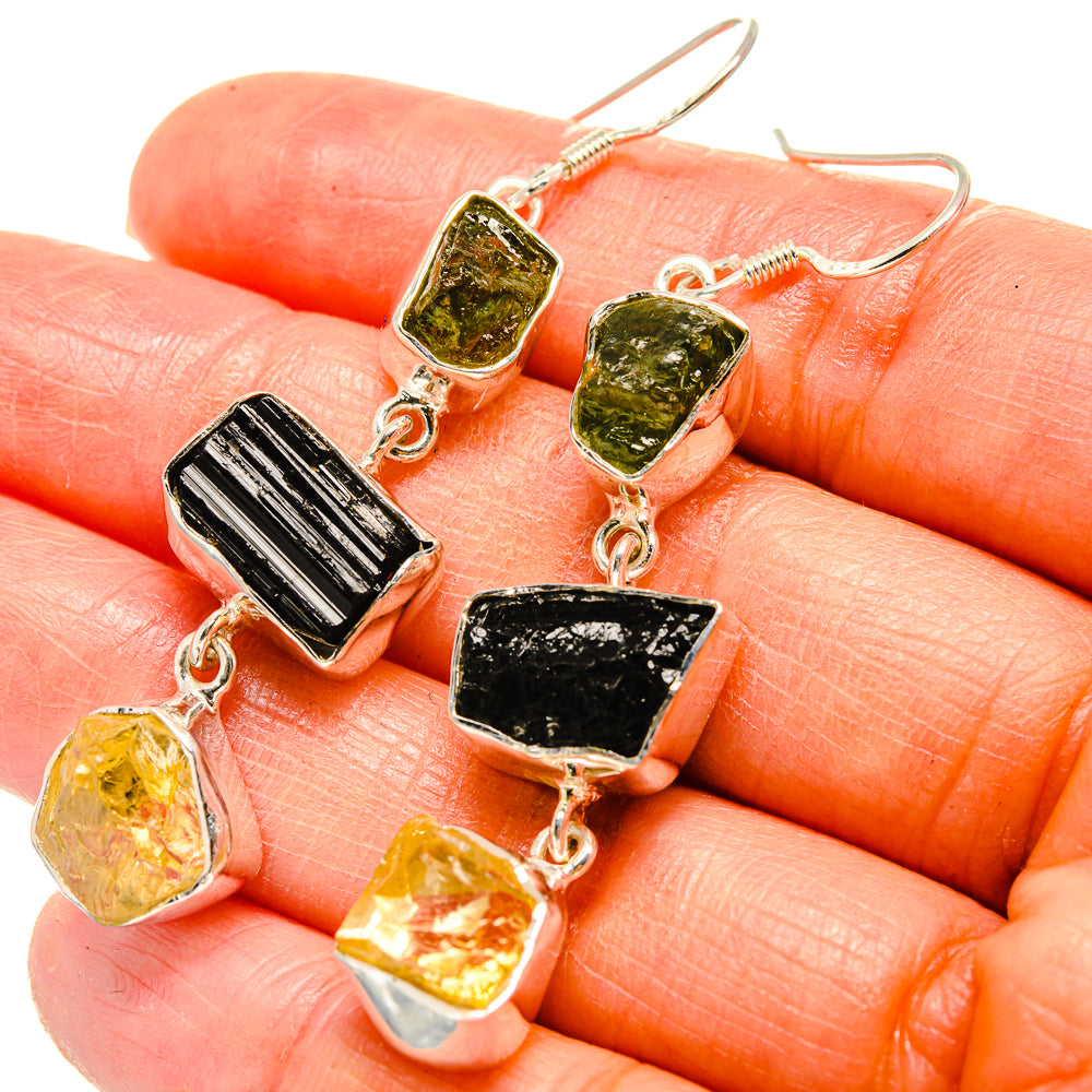Tektite Earrings handcrafted by Ana Silver Co - EARR425241