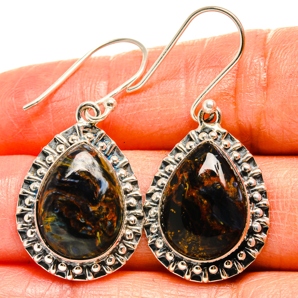Pietersite Earrings handcrafted by Ana Silver Co - EARR425242