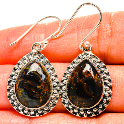 Pietersite Earrings handcrafted by Ana Silver Co - EARR425242