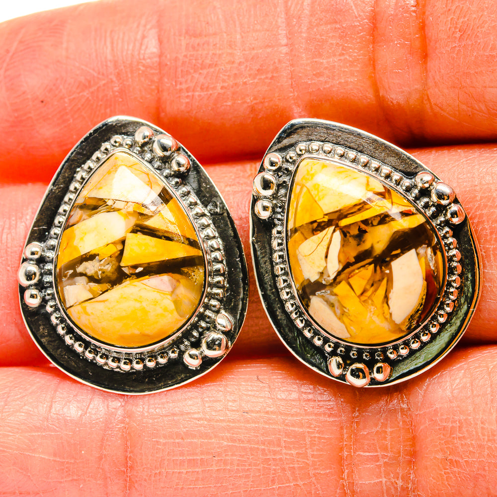 Brecciated Mookaite Earrings handcrafted by Ana Silver Co - EARR425247