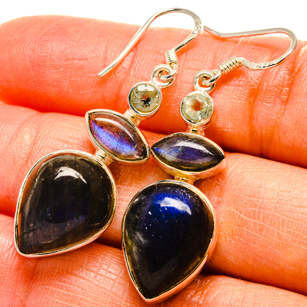 Labradorite Earrings handcrafted by Ana Silver Co - EARR425249