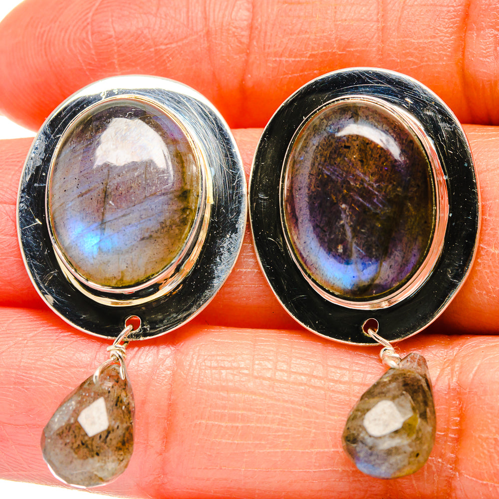 Labradorite Earrings handcrafted by Ana Silver Co - EARR425261