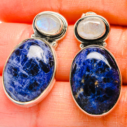 Sodalite Earrings handcrafted by Ana Silver Co - EARR425270