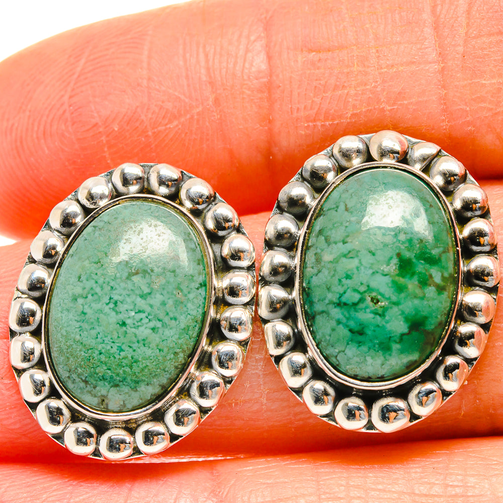 Green Aventurine Earrings handcrafted by Ana Silver Co - EARR425274
