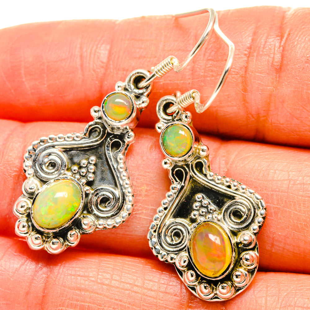 Ethiopian Opal Earrings handcrafted by Ana Silver Co - EARR425290