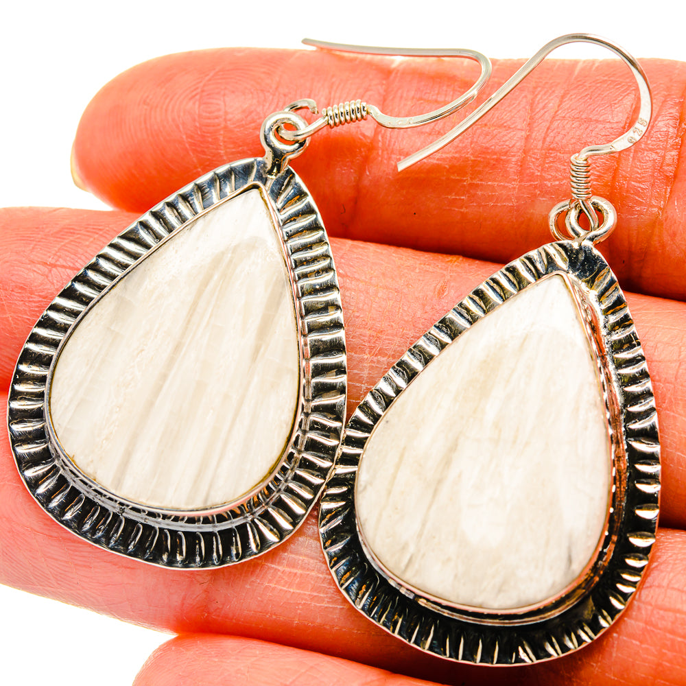 Scolecite Earrings handcrafted by Ana Silver Co - EARR425298