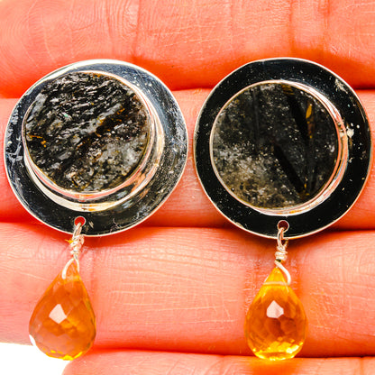 Tektite Earrings handcrafted by Ana Silver Co - EARR425299