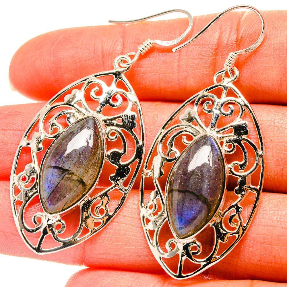 Labradorite Earrings handcrafted by Ana Silver Co - EARR425303